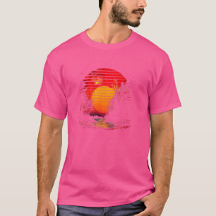 Naturwaldbäume Silhouette im Freien T-Shirt