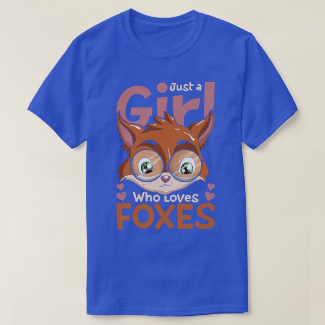 Naturwaldtier nur ein Mädchen, das Füchse Liebe T-Shirt (Design vorne)
