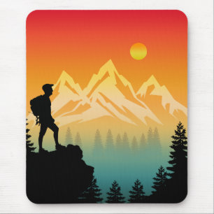 Naturwandern Bergwald Szenerie Mousepad