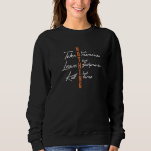 Naturwanderungen Motto Creed Backpacker Inspiriert Sweatshirt