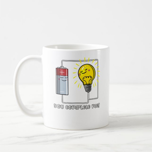 Naturwissenschaft, du vervollständigst mich lustig kaffeetasse (Links)