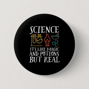 Naturwissenschaften wie Magie und Potion Geek Nerd Button