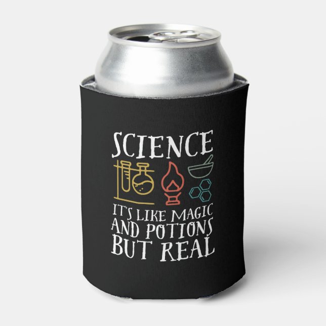 Naturwissenschaften wie Magie und Potion Geek Nerd Dosenkühler (Kanne Vorderseite)