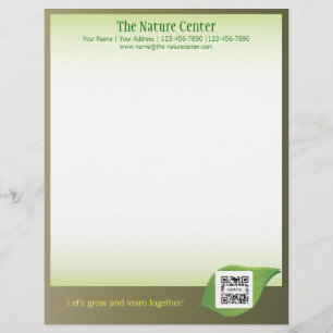 Naturzentrum Letterhead Template Briefkopf