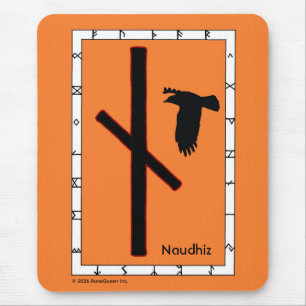 Naudhiz - Rune der Überwindung Mousepad