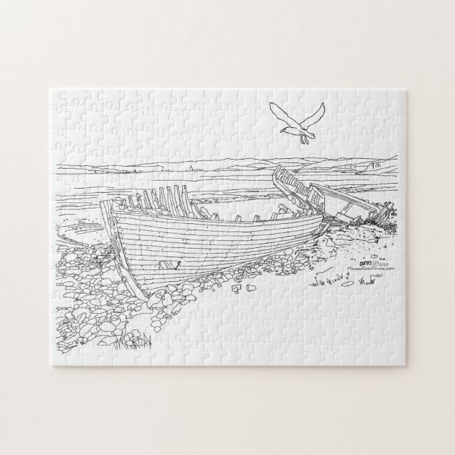 Naufrage Farr Bay Écosse Puzzle (Horizontal)