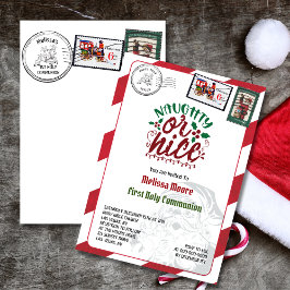 Naught or nice Santas Letter North Pole Einladung