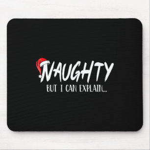 Naughty, aber ich kann lustige Weihnachtspaare erk Mousepad