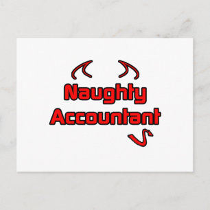 Naughty Accountant Postkarte
