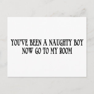 NAUGHTY BOY POSTKARTE