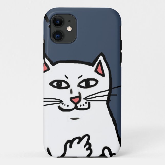 Naughty Cat Case-Mate iPhone Hülle (Rückseite)
