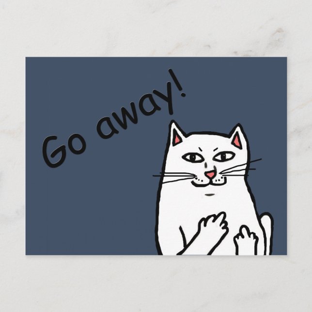 Naughty Cat Postkarte (Vorderseite)