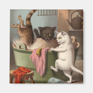 Naughty Cats - Washday Kühlschrankmagnet