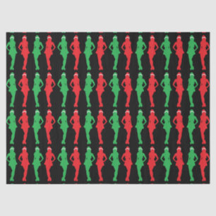 Naughty Christmas Elves Seidenpapier