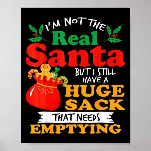 Naughty Christmas For Men Huge Package Sack Dirty  Poster (Vorne)