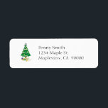 Naughty Christmas Tree Kitty Cat<br><div class="desc">Einfach dekorierter Weihnachtsbaum mit Schneeflocken-Designbällen und einer Kletterkatze als Baumoberteil. Verwenden Sie die Schaltfläche Anpassen,  um diesem Design Namen oder Nachrichten hinzuzufügen.</div>
