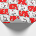 Naughty Devil Old English Sheepdog (Gray 1) Geschenkpapier<br><div class="desc">Alte englische Schafhunde - Niedlicher kleiner Cartoon OES Teufel mit roten Hörnern und einer Pitchfork. Er ist auf der unanständigen Liste. Copyright © Angi Laframboise. Der sonnige Ferienhund züchtet Geschenke für Hundefreunde.</div>