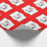 Naughty Devil Old English Sheepdog (Gray 1) Geschenkpapier<br><div class="desc">Alte englische Schafhunde - Niedlicher kleiner Cartoon OES Teufel mit roten Hörnern und einer Pitchfork. Er ist auf der unanständigen Liste. Copyright © Angi Laframboise. Der sonnige Ferienhund züchtet Geschenke für Hundefreunde.</div>