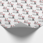 Naughty Devil Old English Sheepdog (Gray 1) Geschenkpapier<br><div class="desc">Alte englische Schafhunde - Niedlicher kleiner Cartoon OES Teufel mit roten Hörnern und einer Pitchfork. Er ist auf der unanständigen Liste. Copyright © Angi Laframboise. Der sonnige Ferienhund züchtet Geschenke für Hundefreunde.</div>