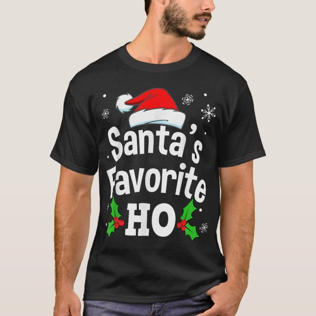Naughty Dirty Adult Pajama Weihnachtsmänner Frauen T-Shirt (Vorderseite)