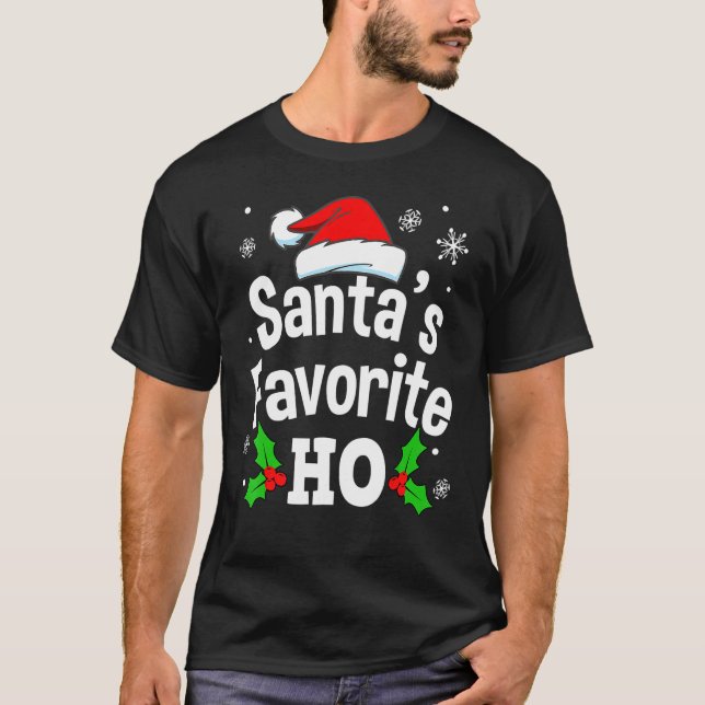 Naughty Dirty Adult Pajama Weihnachtsmänner Frauen T-Shirt (Vorderseite)