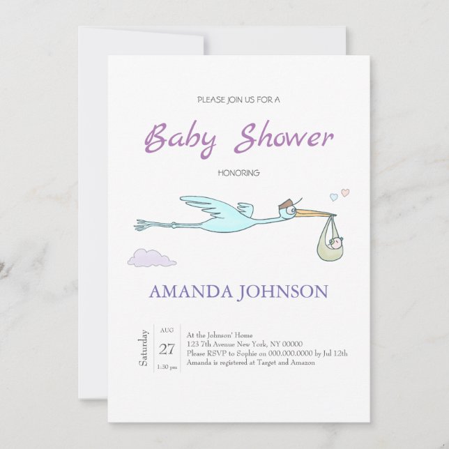 Naughty Dragon Einladung (Vorderseite)