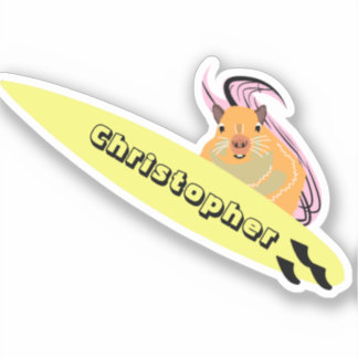 Naughty Eichhörnchen #124 Surfen Aufkleber