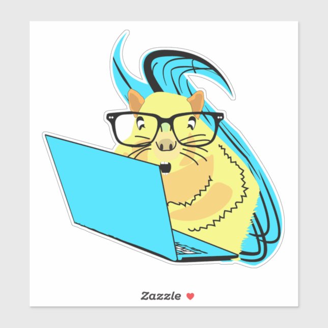 Naughty-Eichhörnchen #133 Aufkleber (Blatt)