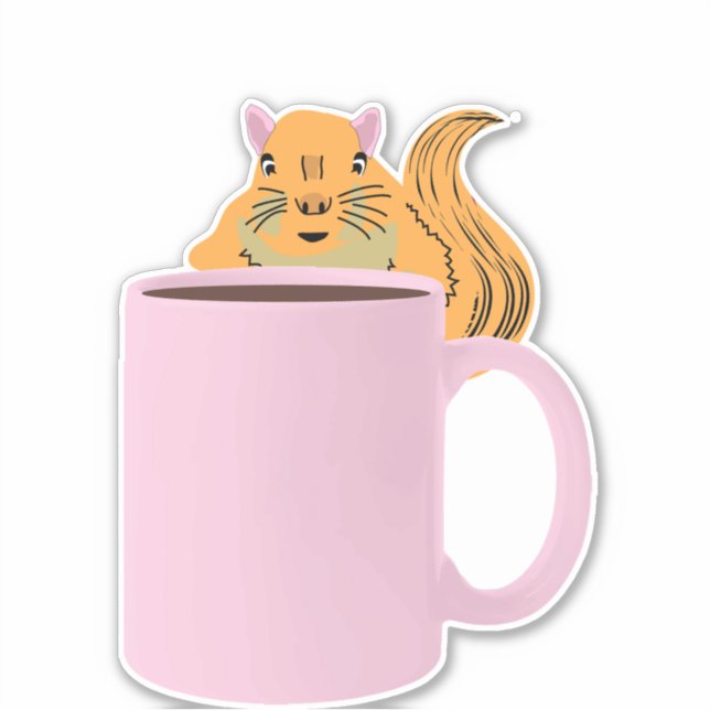 Naughty-Eichhörnchen #135 Aufkleber (Vorderseite)