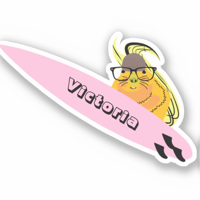 Naughty Eichhörnchen #1731 Surfen Aufkleber (Vorderseite)