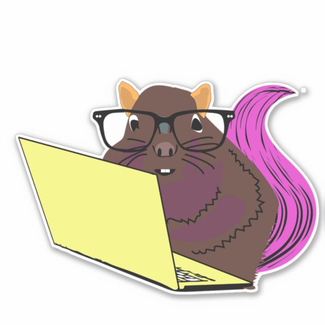 Naughty-Eichhörnchen #214 Aufkleber (Vorderseite)