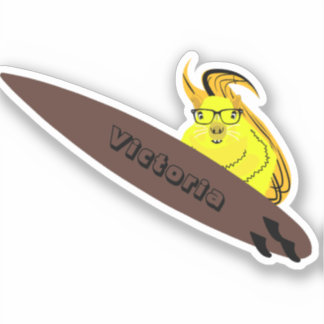 Naughty Eichhörnchen #2266 Surfen Aufkleber