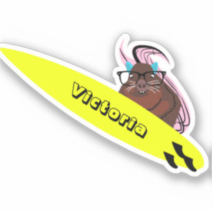 Naughty Eichhörnchen #2315 Surfen Aufkleber