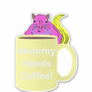 Naughty Eichhörnchen #234 Coffee Cup Aufkleber
