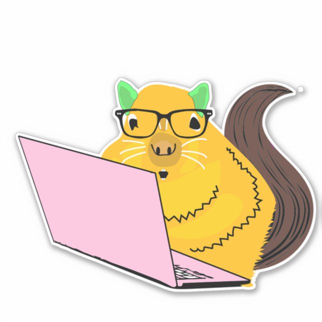 Naughty-Eichhörnchen #239 Aufkleber (Vorderseite)