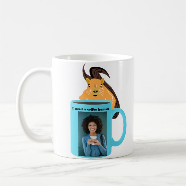 Naughty Eichhörnchen #240 Coffee Human Kaffeetasse (Links)