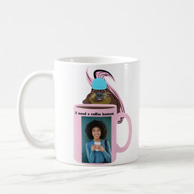 Naughty Eichhörnchen #342 Coffee Human Kaffeetasse (Links)