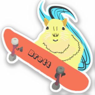 Naughty Eichhörnchen #352 Brett Skateboarding Aufkleber