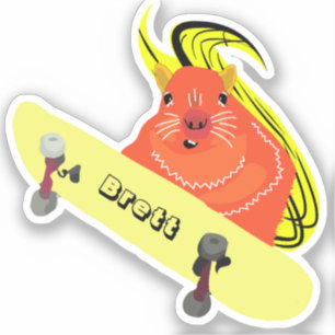 Naughty Eichhörnchen #386 Brett Skateboarding Aufkleber