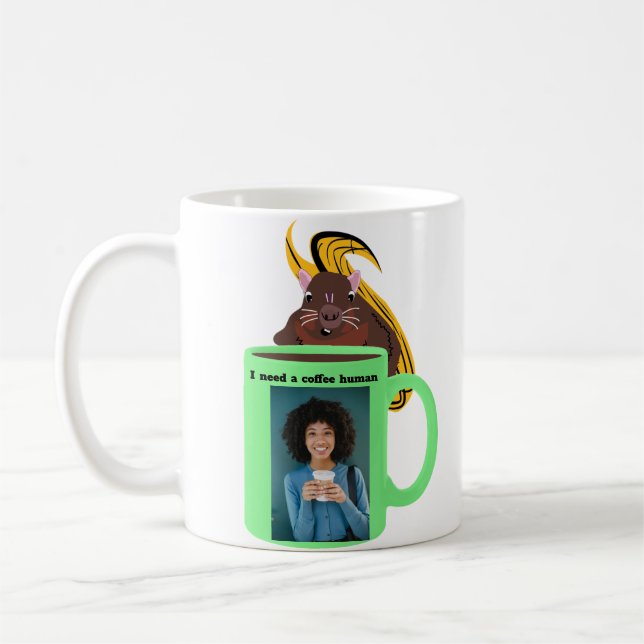 Naughty Eichhörnchen #397 Kaffee human Kaffeetasse (Links)
