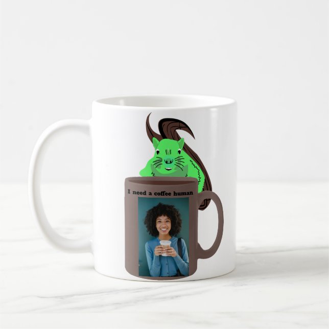 Naughty Eichhörnchen #475 Kaffee human Kaffeetasse (Links)