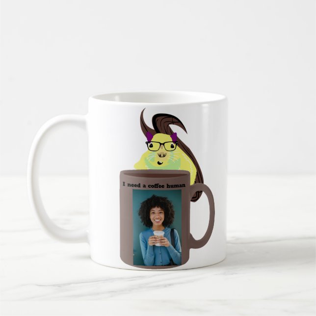 Naughty Eichhörnchen #507 Coffee Human Kaffeetasse (Links)