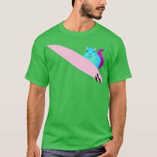 Naughty Eichhörnchen 625 Surfen T-Shirt