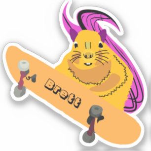 Naughty Eichhörnchen #774 Brett Skateboarding Aufkleber