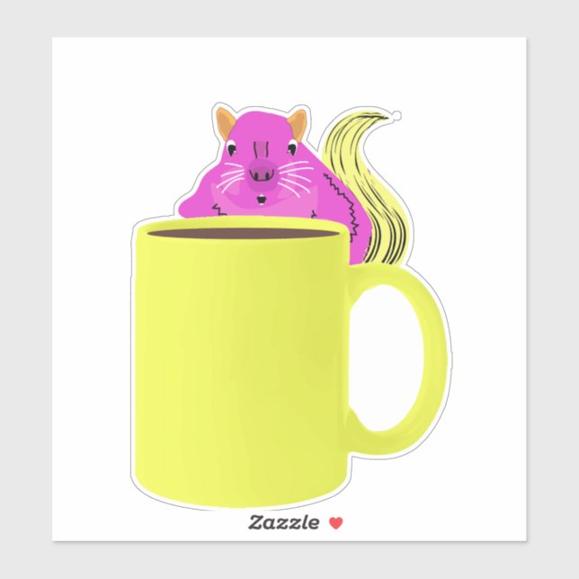 Naughty-Eichhörnchen #922 Aufkleber (Blatt)