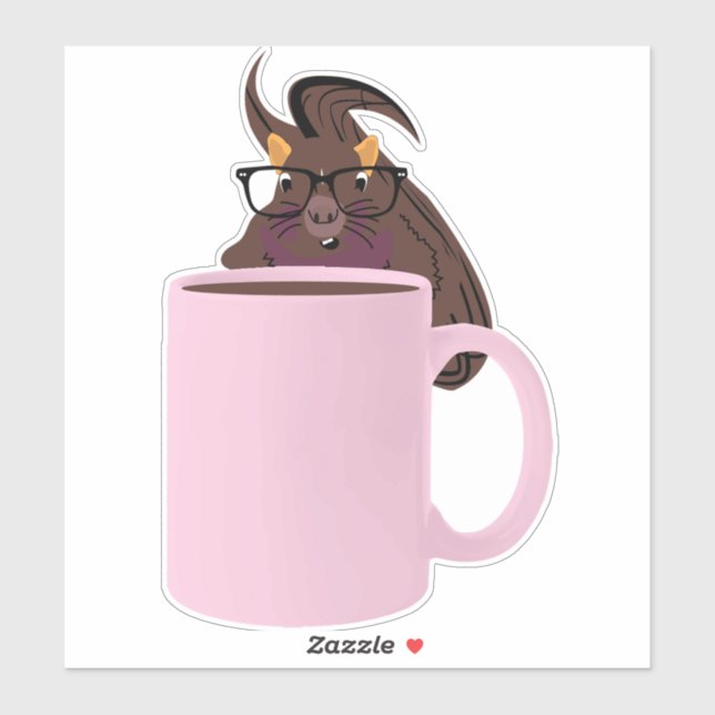 Naughty-Eichhörnchen #978 Aufkleber (Blatt)