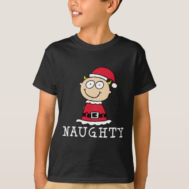 Naughty Elf T - Shirt (Vorderseite)