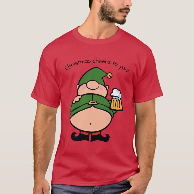 Naughty Elves Beer T - Shirt (Vorderseite)