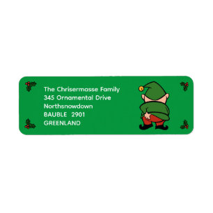 Naughty Elves Itch Xmas Rücksendeadresse
