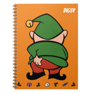 Naughty Elves Itty Weihnachtsbuch Notizblock